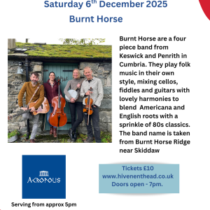 Burnt Horse - Saturday 6th December - 7pm
