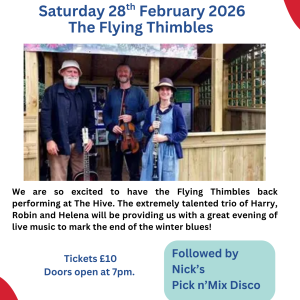 The Flying Thimbles - Saturday 28th February 2026 - 7pm