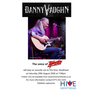 Danny Vaughn - Saturday 29th August 2026 - 7pm