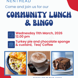 Community Lunch - Wednesday 11th March - 12pm