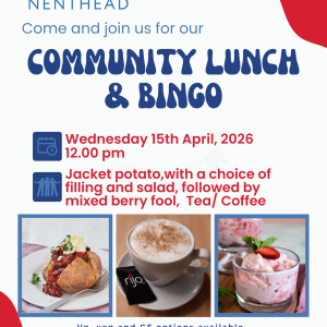 Community lunch and Bingo - Wednesday 15th April 2026