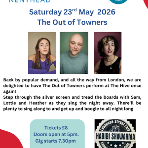 The Out of Towners - Saturday 23rd May 2026