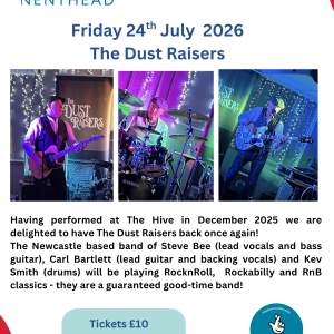 The Dust Raisers - 24th July 2026 - 7pm