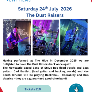 The Dust Raisers - 24th July 2026 - 7pm
