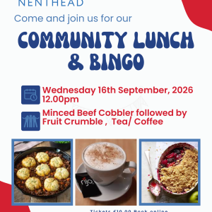 Wednesday 16th September - Community Lunch - 12pm